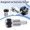 Car Aluminum Alloy Internal  Armrest Box Adjustment Knobs Replacement for   Sport 2014-2017 5