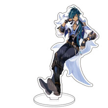 (31)Game Genshin Impact Acrylic Figure Stand Klee Keqing Ganyu Desktop Display