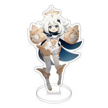 (16)Game Genshin Impact Acrylic Figure Stand Klee Keqing Ganyu Desktop Display