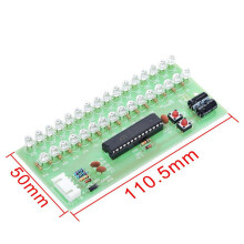 2X Adjustable Display Pattern LED VU Meter Level Indicator Amplifier Audio 16 Dual Channel Lamp Light Green 8V to 12V