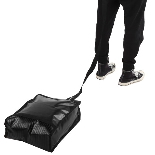 Lauftraining-Sandsack, schwarz, mit Gürtel und