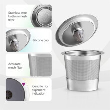 2 Stainless Steel Reusable K Cups for Coffee Makers Refillable Kcups Coffee Filters for Brewers Cafeteras