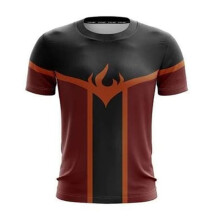 (Black Red,M)Avatar The Last Airbender Tshirt Women Men 3d Print Casual Tees Cosplay Tops