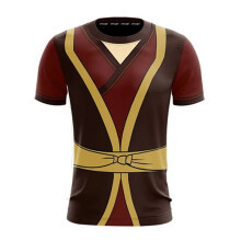 (Red Yellow,2XL)Avatar The Last Airbender Tshirt Women Men 3d Print Casual Tees Cosplay Tops