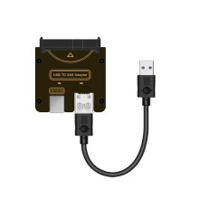 Adapter SAS 29Pin SFF-8482 do USB 3.0, Dysk Twardy 6Gbps z Chipsetem i Portem Zasilania, Wymaga Zasilania 12V/3A, Wtyczka UK