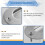 1pcs Rectangular Face Fix Flush Recessed Sliding Door Pull Handle Stainless Steel 6