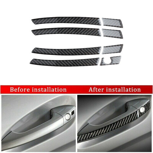 Carbon Fiber Outer Door Handle Trim for   C-Class W204 2007-2013 2