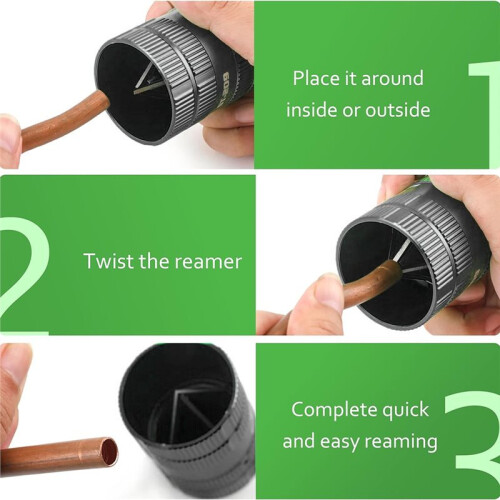 Pipe Reamer Tool Deburring Tool for Copper PVC Pipe Cleaner Tubing and Pipe Reamer  Trimmer Scraper 1