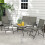 Four-Piece Metal Garden Sofa Set - Mixed Brown 4