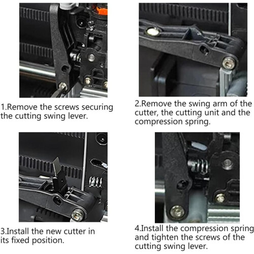 6PCS 3D Printer Extruder Filament Cutter for FLASHFORGE AD5X, Metal Replacement Blades, Durable 3D Printer Accessories 1