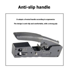 RJ45 Pass Through Crimp Plier Crimper Stripper Cutter for Cat7 Cat6 Cat5e 8P Modular Connector Ethernet