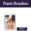 Hamilton Hamilton Fine Tip Flat Paint Brushes Decorating Set 5 Pack 9