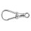 (28mm) Sterling Silver Fixed Top Albert Clasps 1