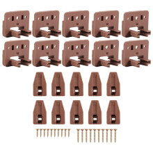 10PCS Drawer Slide Track Guide Glide for Center Mount Drawer for Dressers and for Nightstand 1 Drawer Systems
