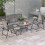 Four-Piece Metal Garden Sofa Set - Mixed Grey 3