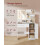 Dressing Table - MDF - White - LED Lights with Adjustable Shelves and Power Outlet 3