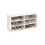 Shoe Storage Bench - Engineered Wood - Honey Brown - Adjustable Shelves, 6 Compartments 1