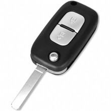 Schlüsselgehäuse kompatibel mit Renault Clio, Kangoo, Master, Modus, Trafic, Twingo, Wind – 2 Tasten, Phonillico-Überraschungsgeschenk