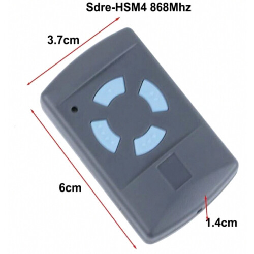 Τηλεχειριστήριο γκαραζόπορτας Sdre HSM4 868 MHz μ 1