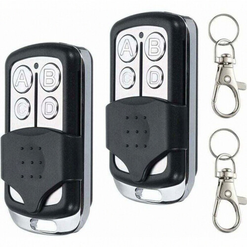 Compatibleremote control Compatible gates/garages - No Brand - 433.92 MHz 4 channels - Fixed code copying/learning - 2-pack_Surprise Gift
