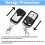 Compatibleremote control Compatible gates/garages - No Brand - 433.92 MHz 4 channels - Fixed code copying/learning - 2-pack_Surprise Gift 4