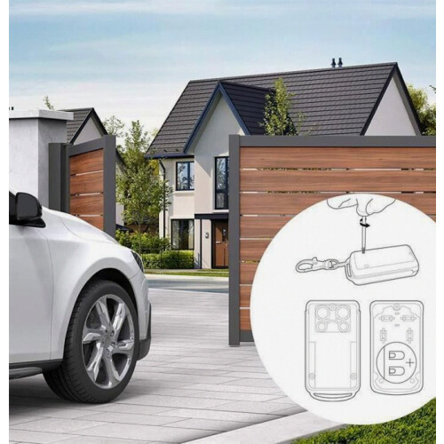 Remote control - TELECOPORTAIL - 114253 - 4 buttons - Frequency 433.92 MHz - Range 10-50 m_Surprise Gift 1
