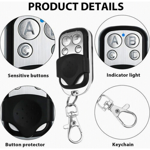 Compatiblegate remote control - Model 2260 - 433.92 MHz - 4 buttons - Pack of 3_Surprise Gift 2