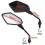 Custom Black Motorcycle Scooter Sonic Adapter Rearview Mirrors_Surprise Gift 2