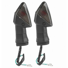 Set van 2 LED-knipperlichten voor motorfietsen, getint glas, 12V, geschikt voor Kawasaki Ninja ZX-6R/KLE/KLR/Z750S modellen_Verrassingscadeau