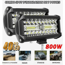 2 ks 800W štvorcové LED pracovné svetlá DC 9V-30V Quad Truck Loď Traktor Offroad Vodotesné_Prekvapivý darček