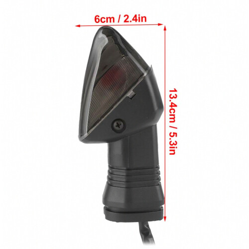 Σετ 2 φλας LED μοτοσικλέτας, φιμέ κρύσταλλα, 12V, 2