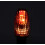 Σετ 2 φλας LED μοτοσικλέτας, φιμέ κρύσταλλα, 12V, 4