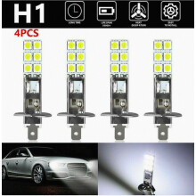 4 H1 6000K 12-24V LED-polttimot - Sumu-/kaukovalot, viileä valkoinen_Yllätyslahja