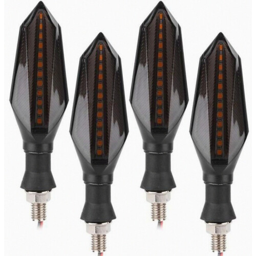 4 τεμάχια διπλά φώτα φλας LED διαδοχικής ροής 12V