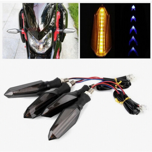 4 τεμάχια διπλά φώτα φλας LED διαδοχικής ροής 12V 1