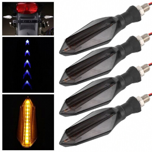 4 τεμάχια διπλά φώτα φλας LED διαδοχικής ροής 12V 2