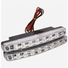 Last 2 pieces high quality super white 8LED 12V Daytime Running Light DC Headlight CompatibleParking Light 12V PZCC_Surprise Gift