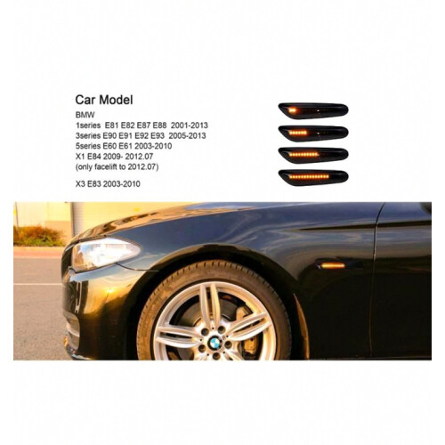 Lumiereholic Dynamic LED Daytime Running Lights and Side Indicators Compatible E90 E91 E92 E60 E87 E82 E46 SB10_Surprise Gift 1
