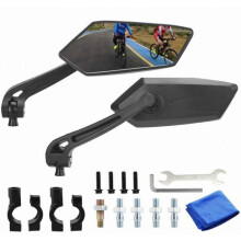 1 Pair Bicycle, Electric Scooter, and Motorcycle Rearview Mirror, High-Quality Compatible360 Adjustable Mirror, Cyclist Safety_Surprise Gift