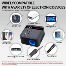 1pc Car Inverter US Standard 12V 110V LED Display Sockets Power Inverter Adapters Fast Charging Automobiles Inverters