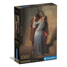 Clementoni Jigsaw Puzzle 1000 pieces, Collection Museum Collection The Kiss Hayez, Compact box, Puzzle for Adults 14-99 Years, Made in Italy, 37064