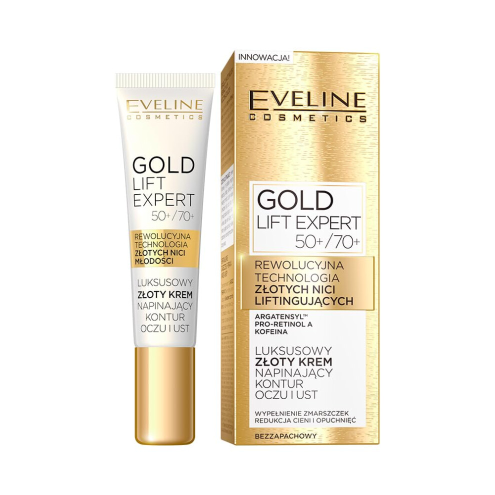Eveline Cosmetics Gold Lift Expert Eye/Lip Cream 50+ / 70+ 15ml - Image 3