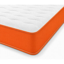 eXtreme comfort ltd Cooltouch Colours Orange Small Single Mattress | Hybrid Design, Foam Layer, Bonnel Spring, Soft Comfort Firmness