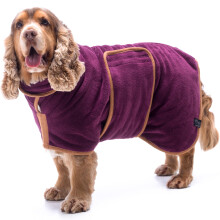 Lucky Paws UK Dog Drying Coat - Luxurious Double Layer Dog Towel Robe - Dry Your Dogs in Minutes