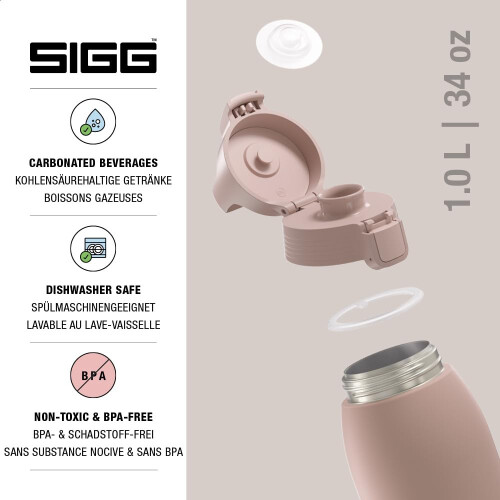 Sigg Sigg - 6021.50 - Gourde - Shield Therm ONE - Rose - 1 L 2