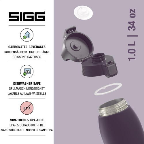 Sigg Sigg - 6021.90 - Borraccia - Shield Therm ONE - Viola - 1 L 2