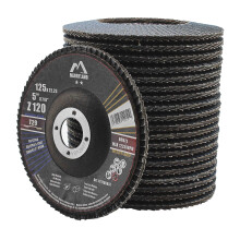 Merryland 20 Pack Flap Disc 125 mm Metal 120 Grit T29 Flap Wheel | 125mm Angle Grinder, Flap Wheel, Stainless Steel Iron Universal