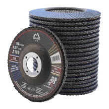 Merryland 20 Pack Flap Disc 115 mm Metal 120 Grit T29 Flap Wheel | 115mm Angle Grinder, Flap Wheel, Stainless Steel Iron Universal
