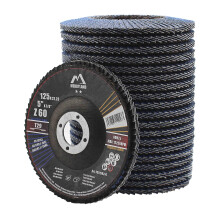 Merryland 20 Pack Flap Disc 125 mm Metal 60 Grit T29 Flap Wheel | 125mm Angle Grinder, Flap Wheel, Stainless Steel Iron Universal