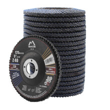 Merryland 20 Pack Flap Disc 125 mm Metal 40 Grit T29 Flap Wheel | 125mm Angle Grinder, Flap Wheel, Stainless Steel Iron Universal